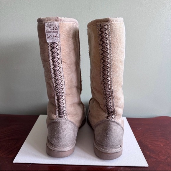 UGG Women's Beige Suede Winter Boots - Picture 2 of 8